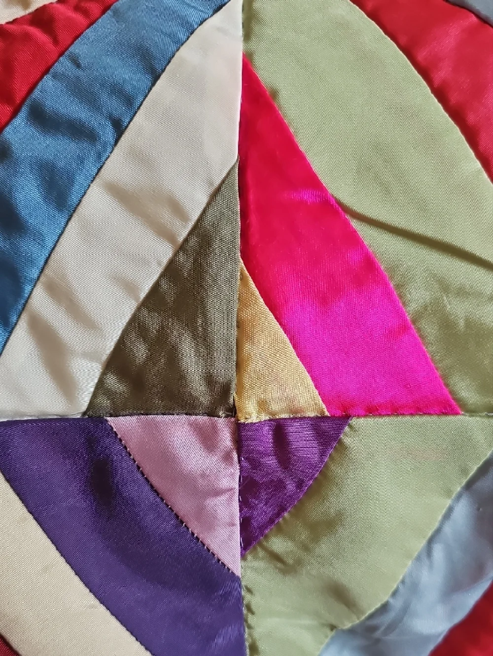 Colorful Geometric Star Patchwork Throw - Picture 12 of 14
